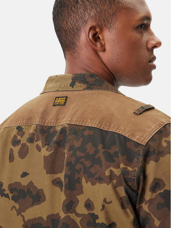 G-STAR G-Star Raw Marškiniai Cargo Pkt D26900-D553 Žalia Regular Fit