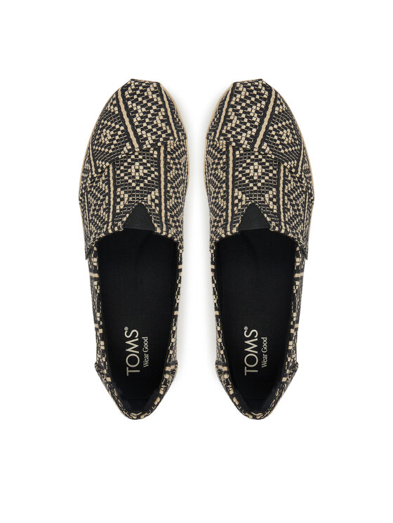Toms Poltopánky Toms Alpargata Plus 10021912 Čierna