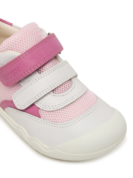 Geox Sneakersy Geox B Steppieup Girl B6563A 08514 C0406 Biały