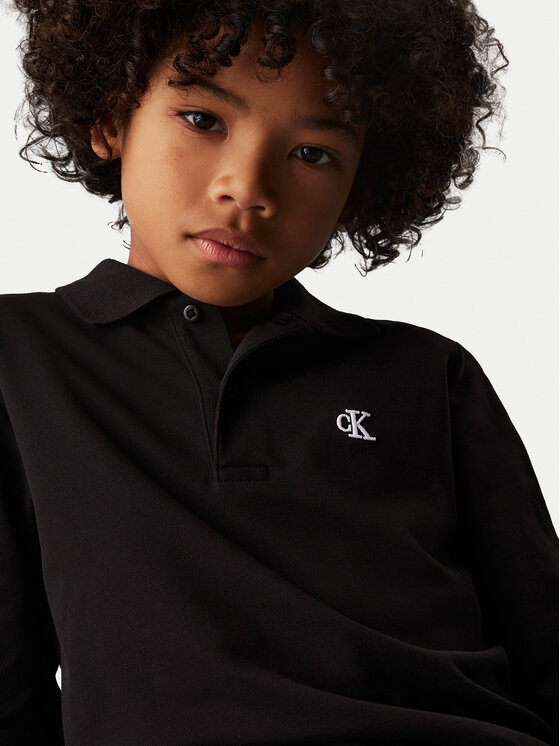 Calvin Klein Jeans Calvin Klein Jeans Polo majica Essential IB0IB02421 D Črna Regular Fit