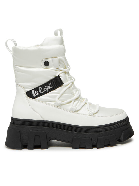 Ghete Lee Cooper LCJ-24-47-3142LA Alb | Epantofi.ro