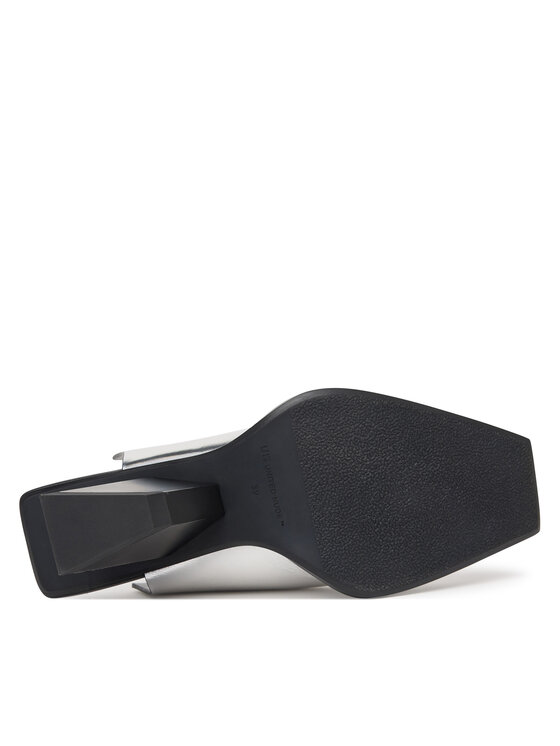 United Nude Klapki United Nude Rockit Mule III 1104214116 Srebrny