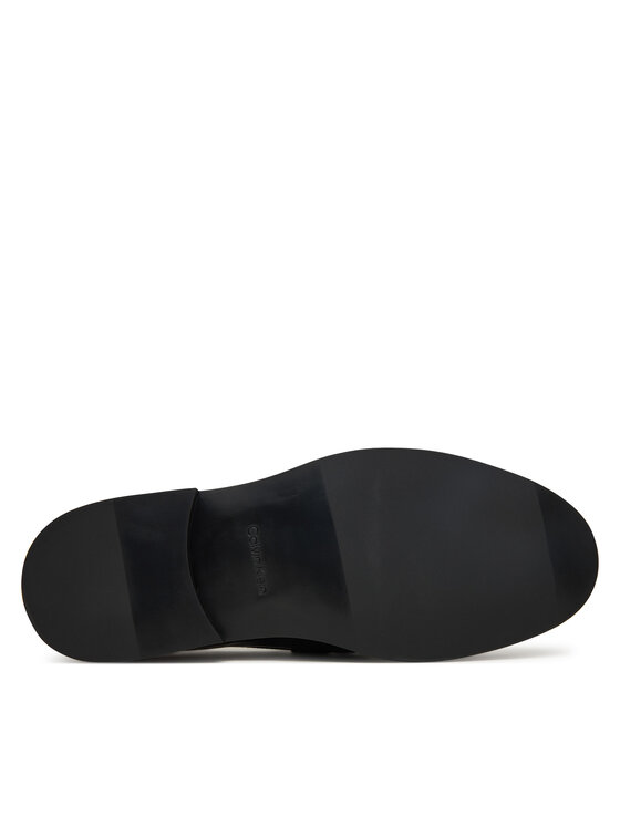 Calvin Klein Loafers Calvin Klein Ess Rubber Band Loafer Lth HM0HM01923 Nero