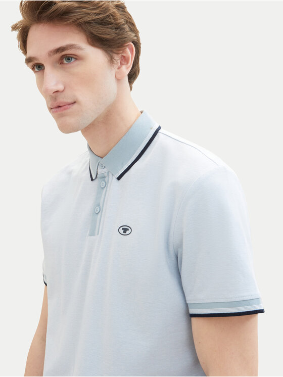 Tom Tailor Tom Tailor Polo majica 1040822 Svetlo modra Regular Fit