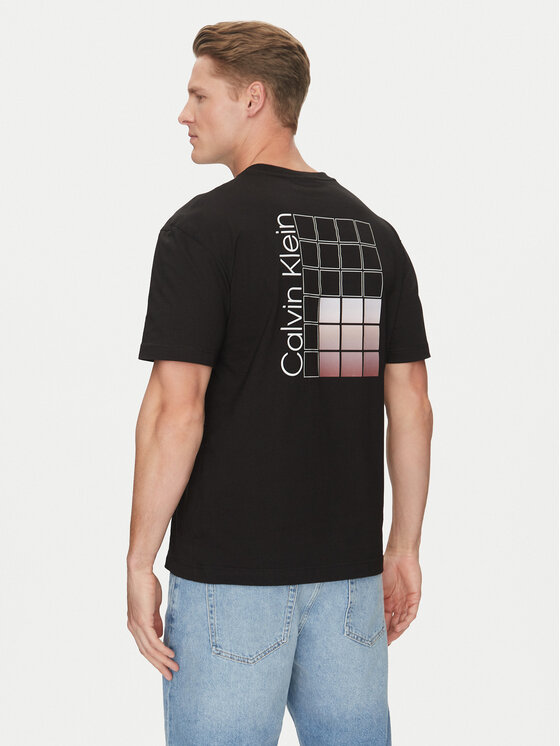 Calvin Klein Calvin Klein T-shirt Ombre Bonded K10K114164 Nero Regular Fit