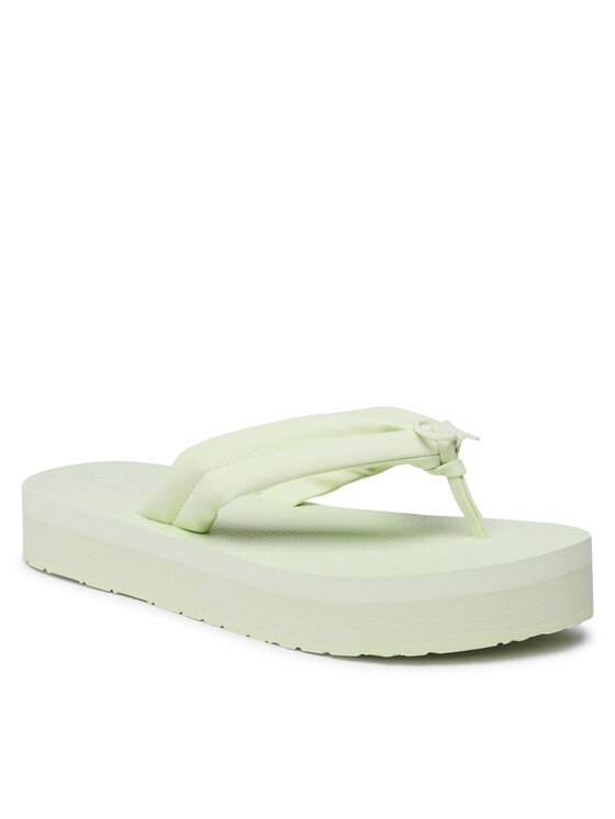 Calvin Klein Chancletas Calvin Klein Flatform Flip Flop W/Hw HW0HW01503 Verde