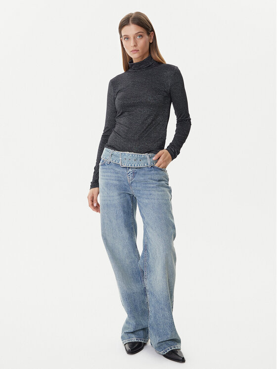 Vero Moda Vero Moda Гольф Lava 10334586 Чорний Loose Fit