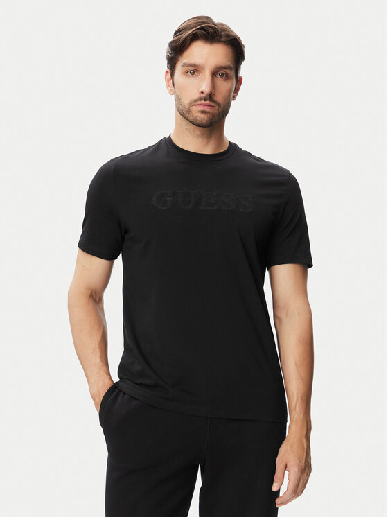 Guess Guess T-shirt 183088 Crna Classic Fit