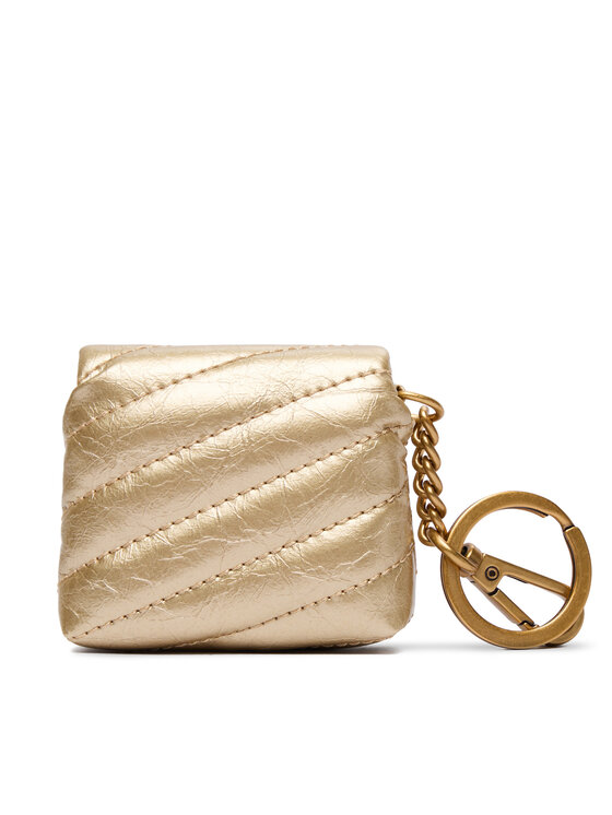 PINKO Přívěsek PINKO Airpods Love Puff Microfiber Shiny Calf AI 25-26 PCPL 105869 A370 Zlatá