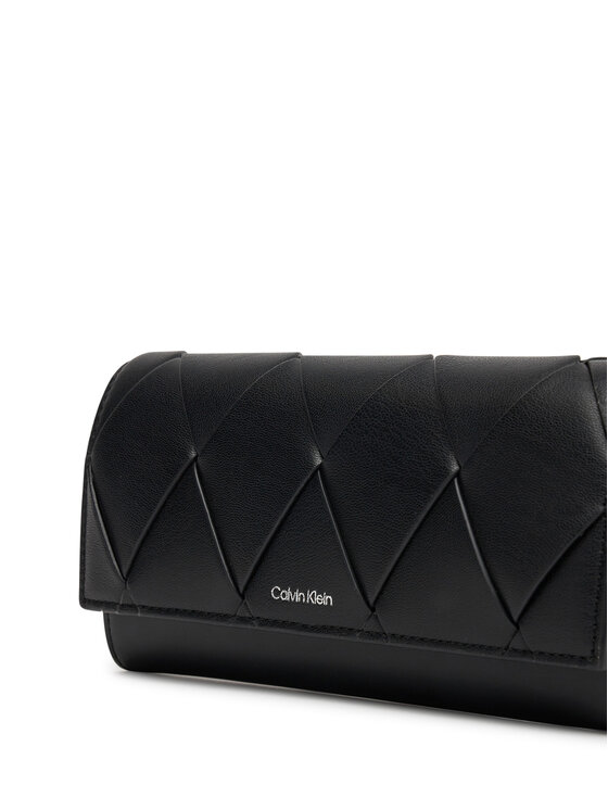 Calvin Klein Kabelka Calvin Klein Ck Woven Convertible Wallet Bag K60K612970 Čierna