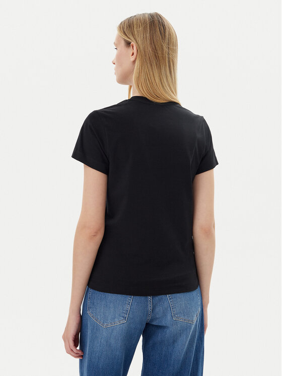 Guess Guess Футболка V4YI21 KCDH1 Чорний Slim Fit