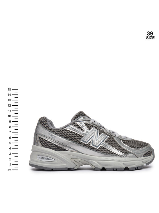 New Balance Sneakersy New Balance GR740MG Srebrny