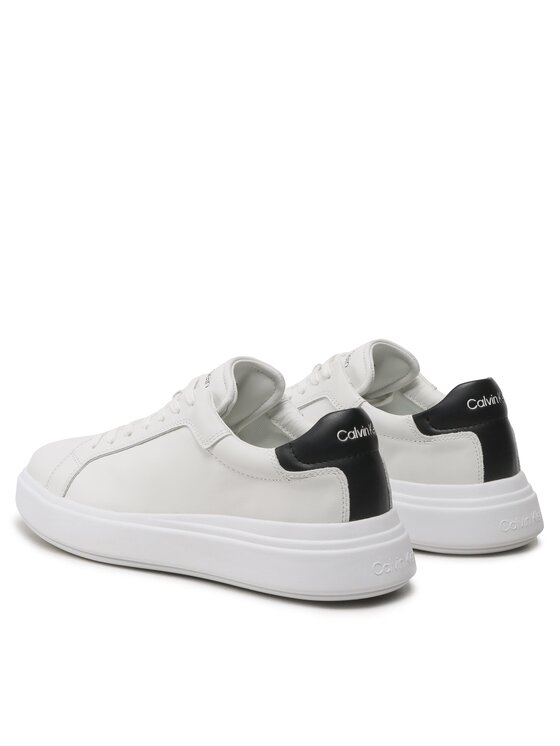 Calvin Klein Sneakers Calvin Klein Low Top Lace Up Lth HM0HM01016 Bianco