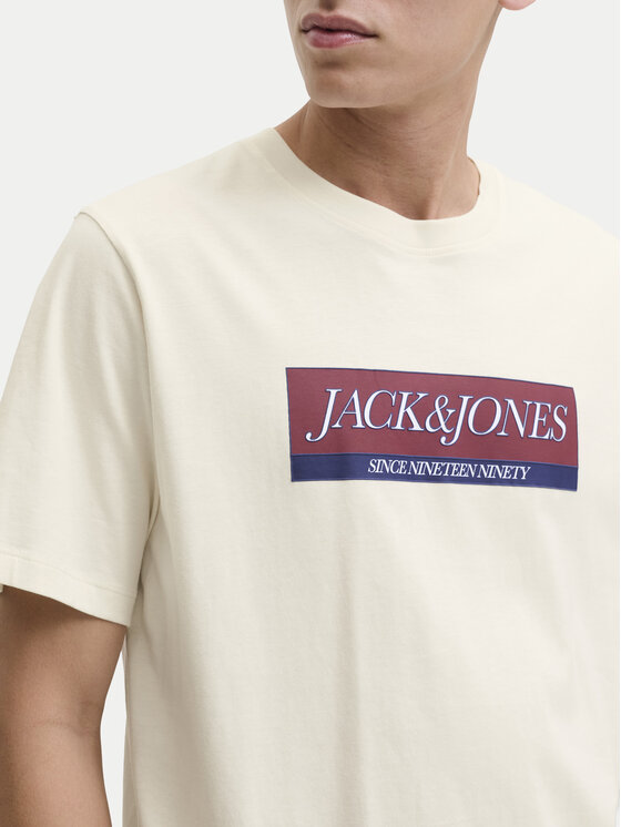 Jack & Jones Jack & Jones Camiseta Rinwood 12283628 Écru Regular Fit