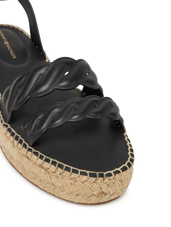 Tommy Hilfiger Espadrile Tommy Hilfiger FW0FW08496 Negru