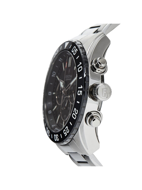 Festina Часовник Festina Cermaic Chrono F20575/3 Сребрист