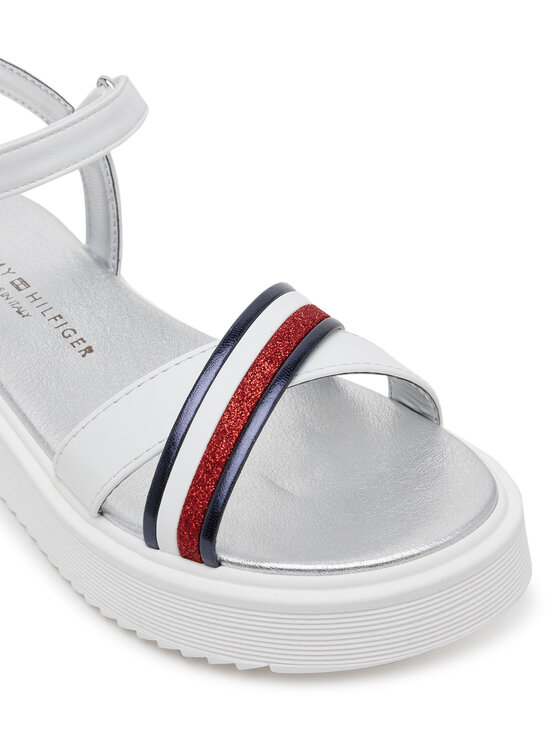 Tommy Hilfiger Sandali Tommy Hilfiger Sandal T4A2-33799-0273 S Bianco