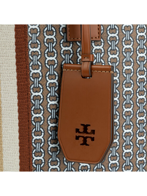 Tory Burch Bolso Tory Burch Gemini Link Canvas Tote 53303 Marrón