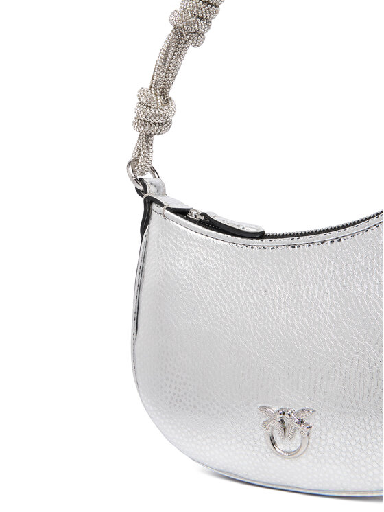 PINKO Τσάντα PINKO Half Moon Baby C + Manico Al 25-26 PLTT 105913 A2WD Ασημί