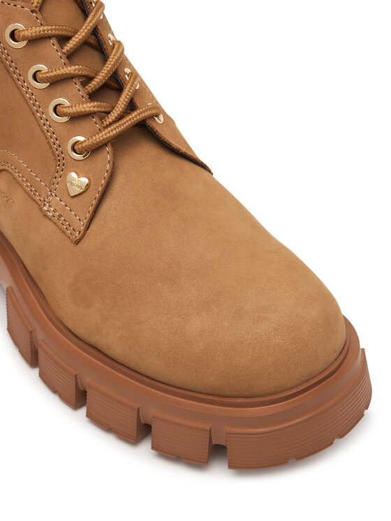 LOVE MOSCHINO Botines planos LOVE MOSCHINO JA24205G0PIP0200 Marrón claro