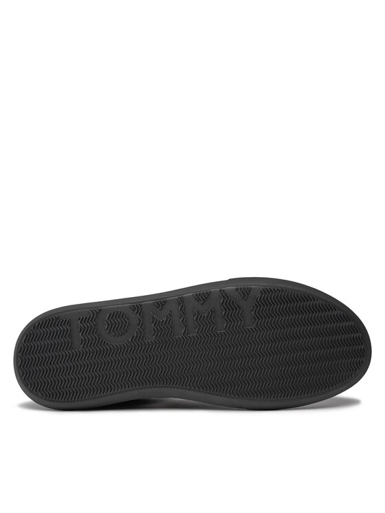 Tommy Hilfiger Сникърси Tommy Hilfiger Essential Leather Cupsole FM0FM04921 Черен