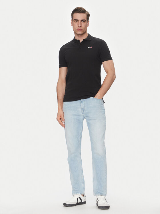 Schott NYC Schott NYC Polo majica PSCASUAL Črna Regular Fit