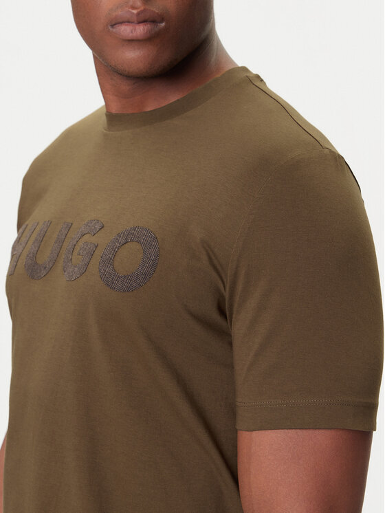 HUGO HUGO Camiseta Dulivio 50542737 Caqui Regular Fit
