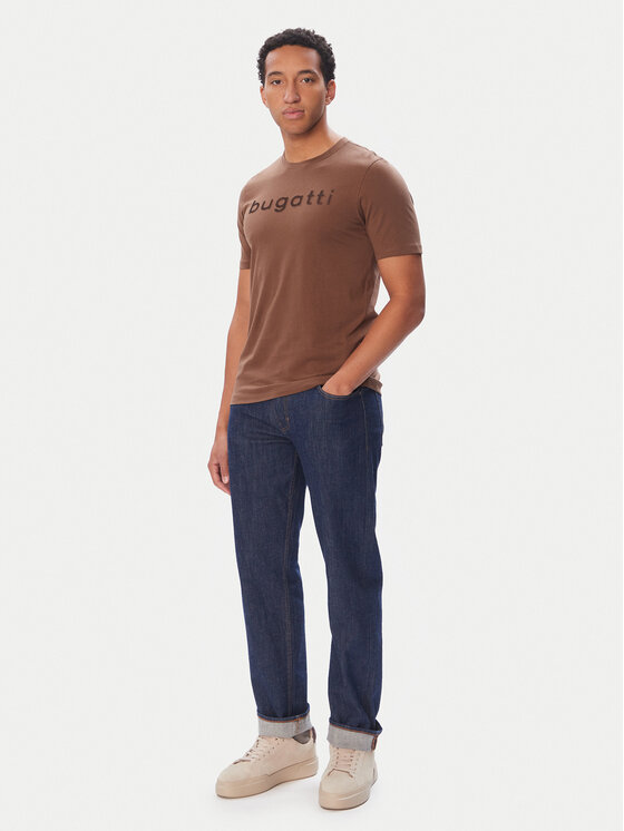 Bugatti Bugatti Camiseta 8350-25048F Marrón Regular Fit