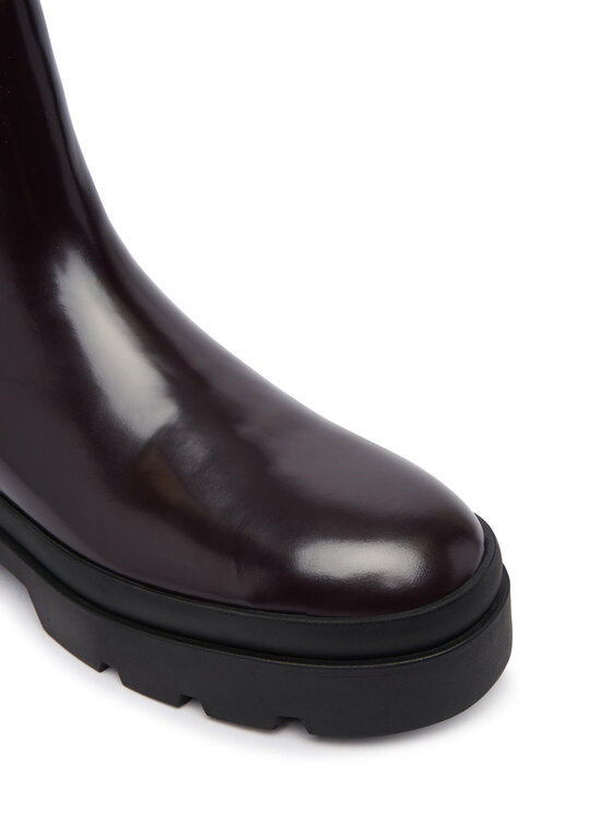 Calvin Klein Боти тип челси Calvin Klein Lugged Chelsea Boot Matt Lth HM0HM02445 Тъмнокафяв