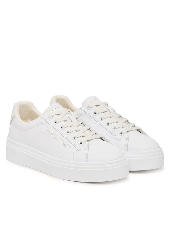 Tommy Hilfiger Laisvalaikio batai Tommy Hilfiger Chic Cupsole FW0FW09107 Balta