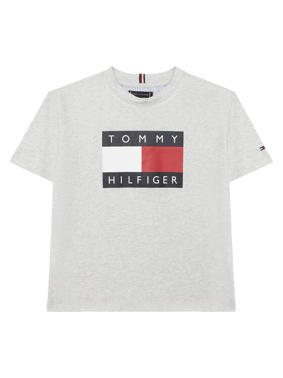 Tommy Hilfiger Tommy Hilfiger Camiseta KB0KB10340 Gris Regular Fit