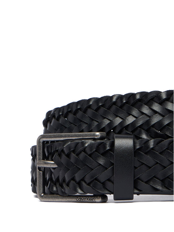 Calvin Klein Pasek Calvin Klein Warmth Buckle Woven 35Mm Fixed - LV04D7061G Czarny