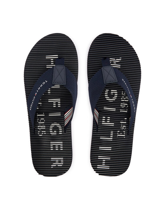 Tommy Hilfiger Žabky Tommy Hilfiger Massage Beach Sandal FM0FM06006 Tmavomodrá