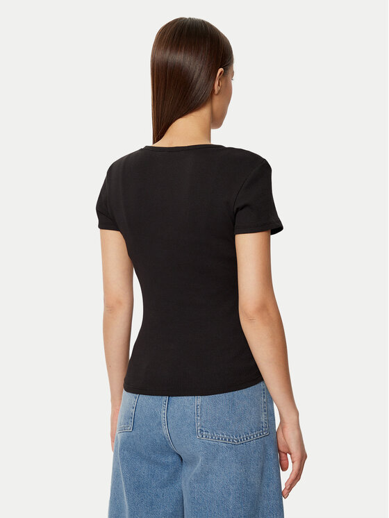 Tommy Jeans Tommy Jeans T-shirt DW0DW19502 Nero Slim Fit