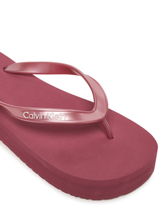 Calvin Klein Japonke Calvin Klein Flatform Flip Flop Met Tpu HW0HW03120 Roza
