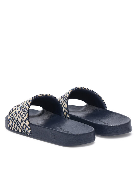 Tommy Hilfiger Papucs Tommy Hilfiger Monogram Pool Slide FW0FW09423 Sötétkék