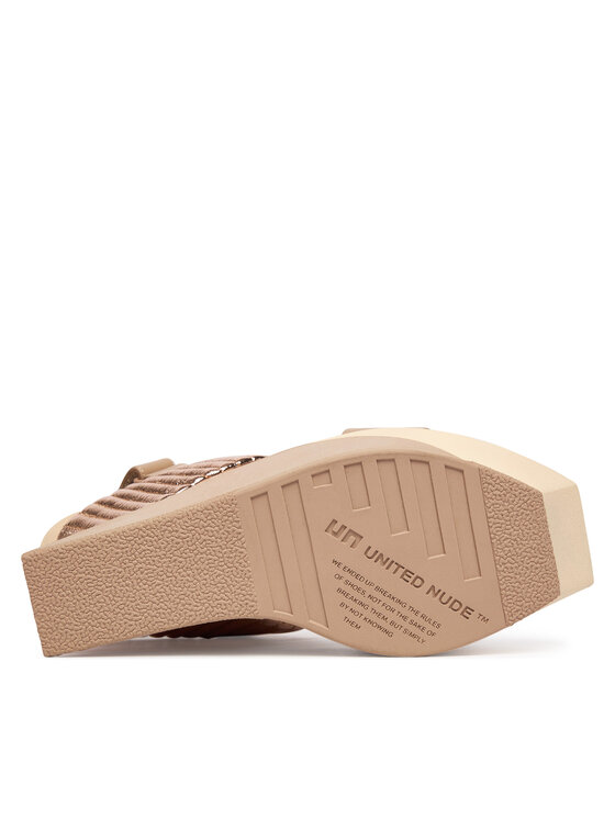 United Nude Босоніжки United Nude Delta Wedge Puffier 10988971188 Бежевий
