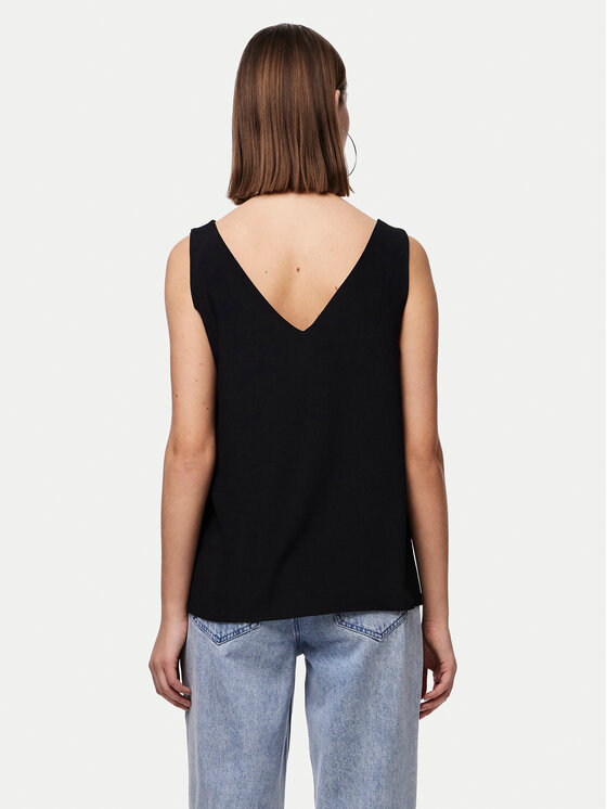 Pieces Pieces Топ Franan 17146424 Чорний Regular Fit