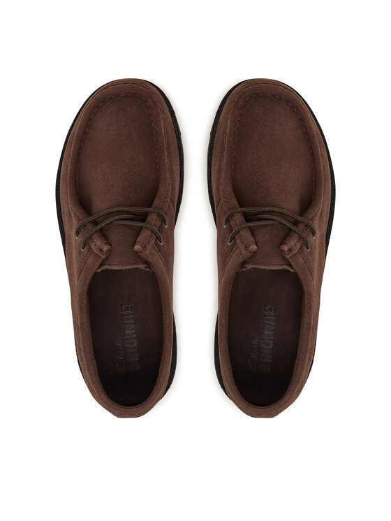 Clarks Туфлі Clarks Meare Walla 26182840 Темно-коричневий