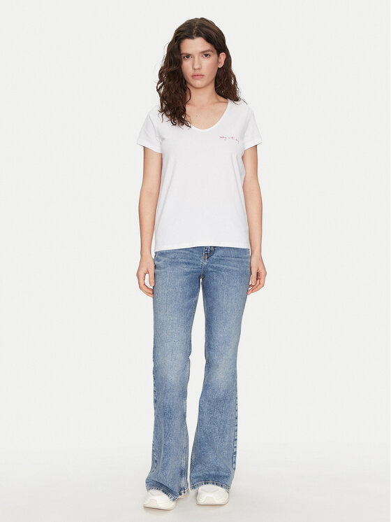Pieces Pieces Футболка Silly 17156926 Білий Regular Fit