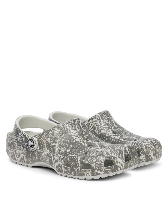 Crocs Шльопанці Crocs Classic Pop Animal Clogs 214153 Сірий
