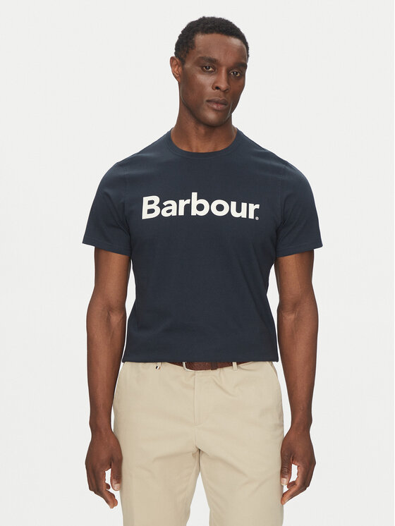 Barbour Barbour T-shirt Logo MTS0531NY31 Tamnoplava Tailored Fit