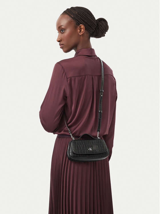Calvin Klein Torebka Calvin Klein Ck Croc Top Handle Bag LV04F3903G Czarny