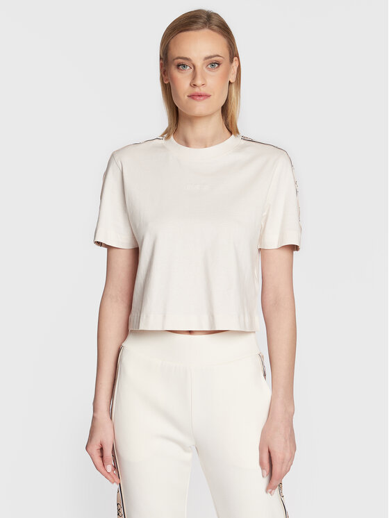 Guess Guess Футболка V3RI08 I3Z14 Бежевий Relaxed Fit