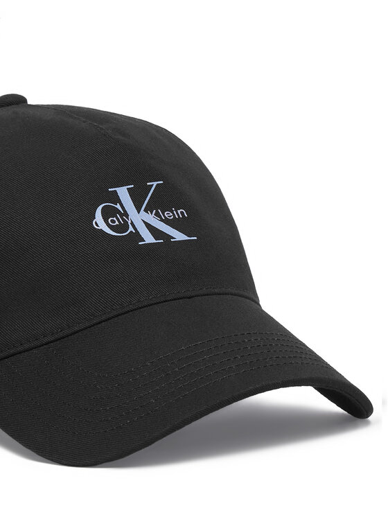 Calvin Klein Kepurė su snapeliu Calvin Klein Monologo Printed Baseball Cap LV04K5027G Juoda