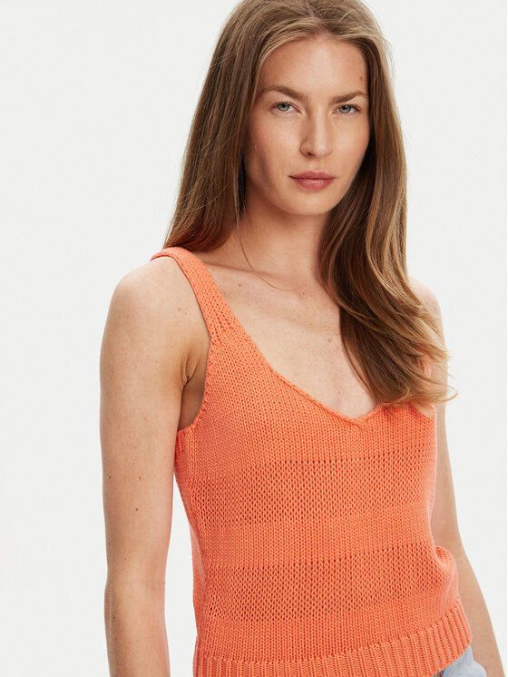 United Colors Of Benetton United Colors Of Benetton Top 1898DH018 Oranžna Relaxed Fit