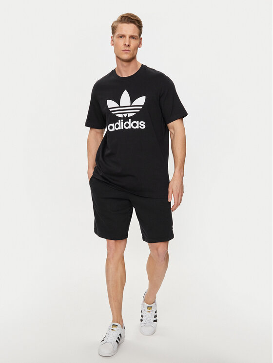 adidas adidas Футболка Adicolor Classics Trefoil T-Shirt IA4815 Чорний Regular Fit