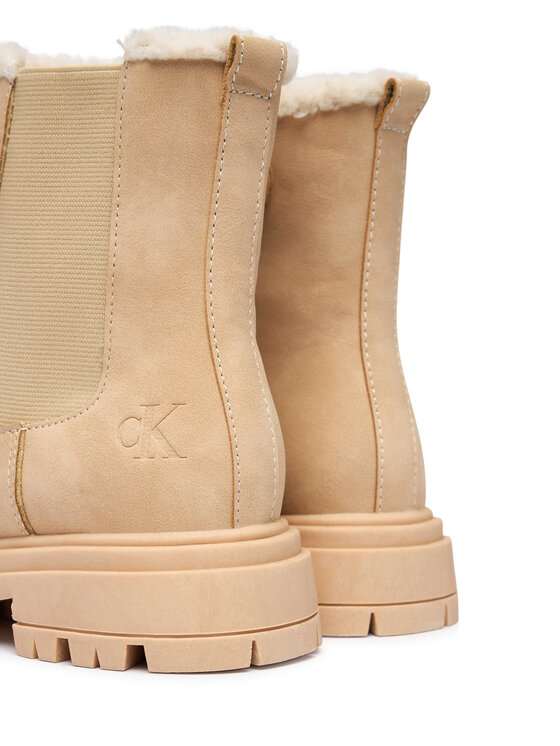 Calvin Klein Īsie zābaki Calvin Klein V3A5-83126-0315500 S Bēšs