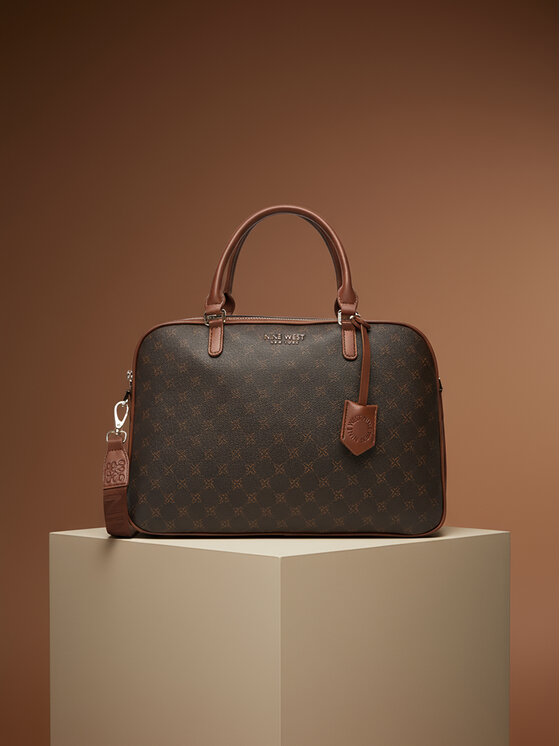 Nine West Brašna na notebook Nine West CEO-NEBRASKA-LDA78172 Hnědá