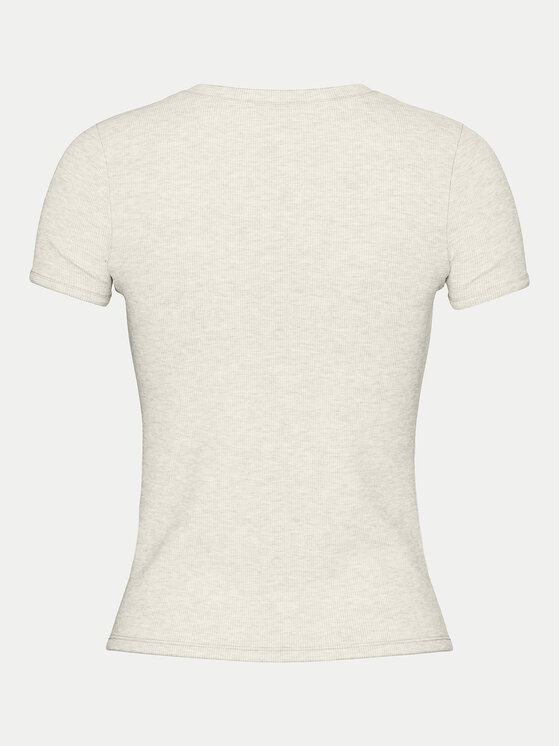 Pieces Pieces Футболка May 17154483 Сірий Slim Fit